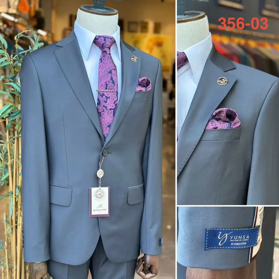 Slate Grey Slim Fit suit — Glory Room Boutique Pretoria