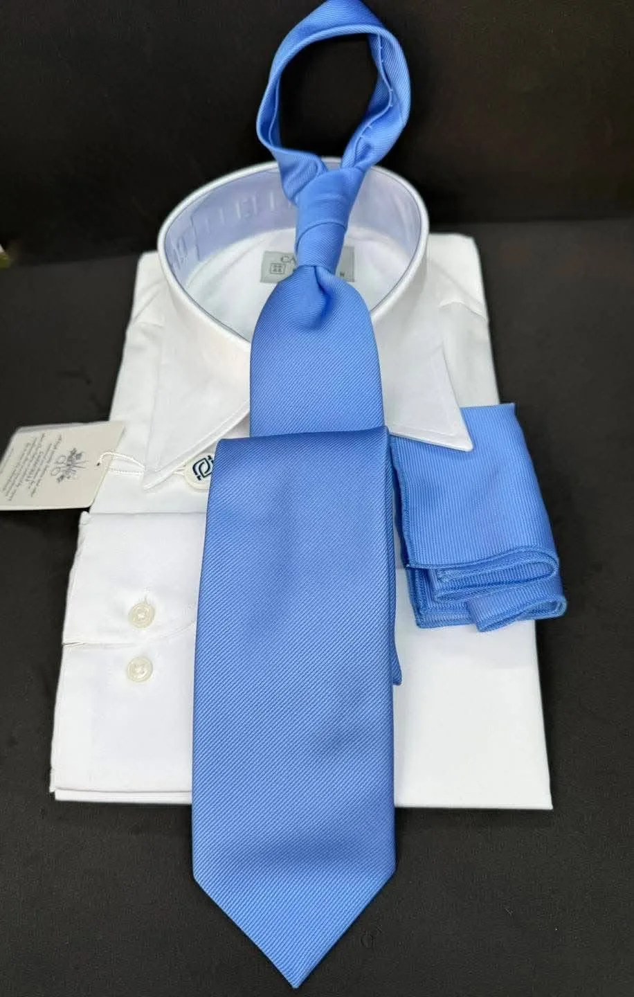 Sky Blue Plain Set tie — Glory Room Boutique Pretoria